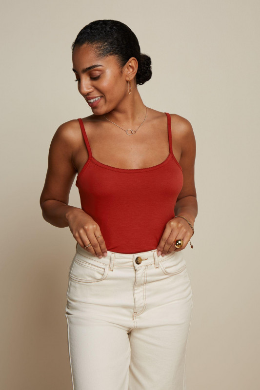 Colleen Camisole Ecovero Light - Sienna Red - King Louie